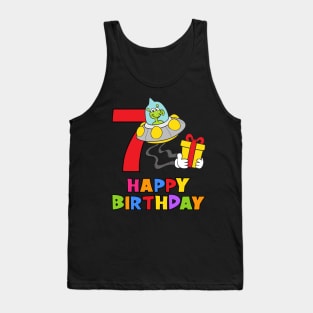 7th Birthday Party 7 Year Old Seven Years Tank Top